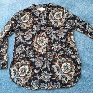 LOFT Floral Pattern Blouse